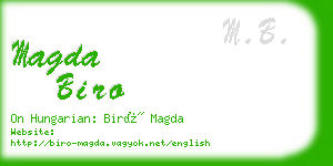 magda biro business card